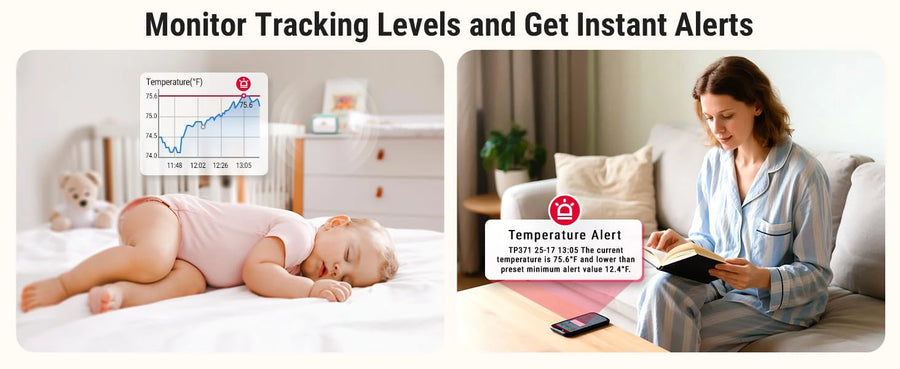 Thermomètre et hygromètre Wi-Fi TempPro TP371 — Connexion Wi-Fi, Autonomie de la batterie prolongée