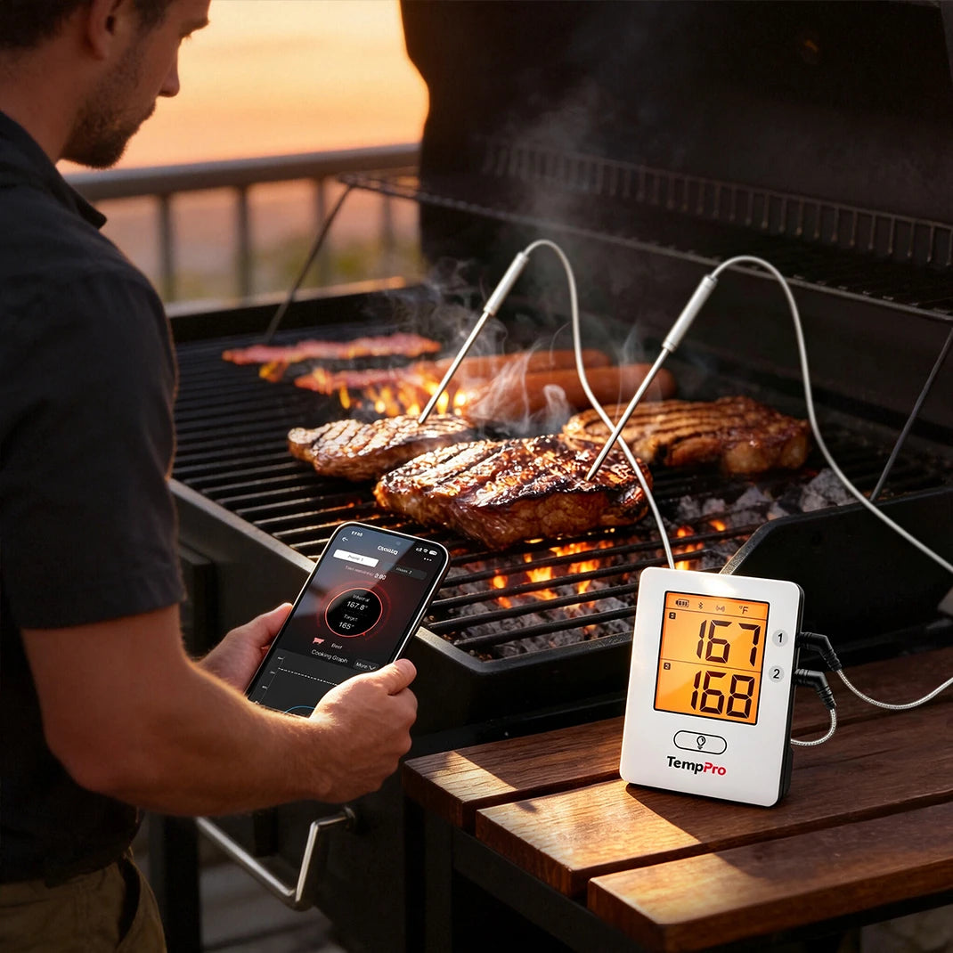 temppro Wireless Meat Thermometers tp910 scene 2