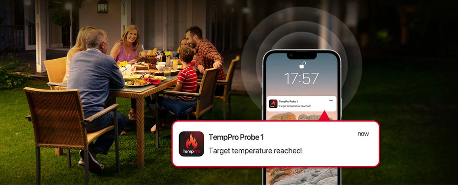 Termómetro inalámbrico para carne con Bluetooth TP920
