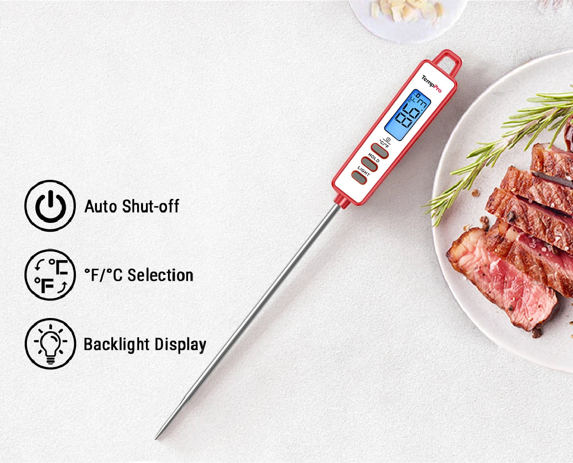 Backyard BBQ Kit: 500' Wireless, Bluetooth & 2 Instant-Reads