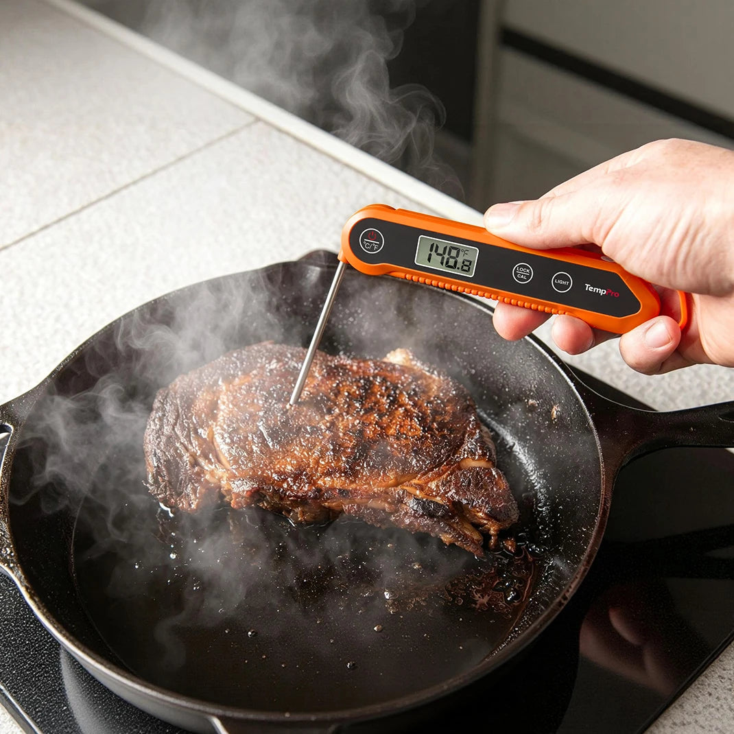 TempPro TempSwift PLUS TP03H Instant-Read Meat Thermometer — Digital, Compact, Backlit