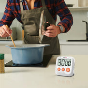 TempPro TM03 Digital Kitchen Timer — Memory Recall, 2-Level Alarm
