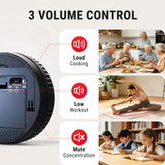 Temporizador digital de cocina TempPro TM04B - Control de un toque, LED de 3.1"