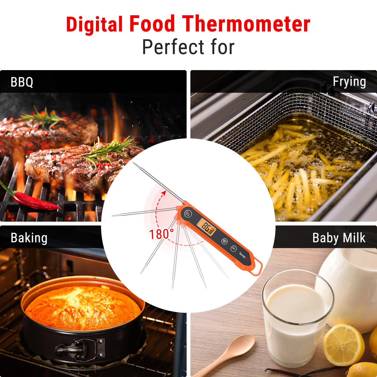 TempPro TP20B Wireless Leave-In Meat Thermometer + TP03H Instant-Read Thermometer — Value Pack