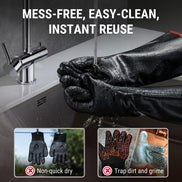 TempPro TP100 Waterproof BBQ Gloves — 932°F Heat-Resistant, 14" Sleeves