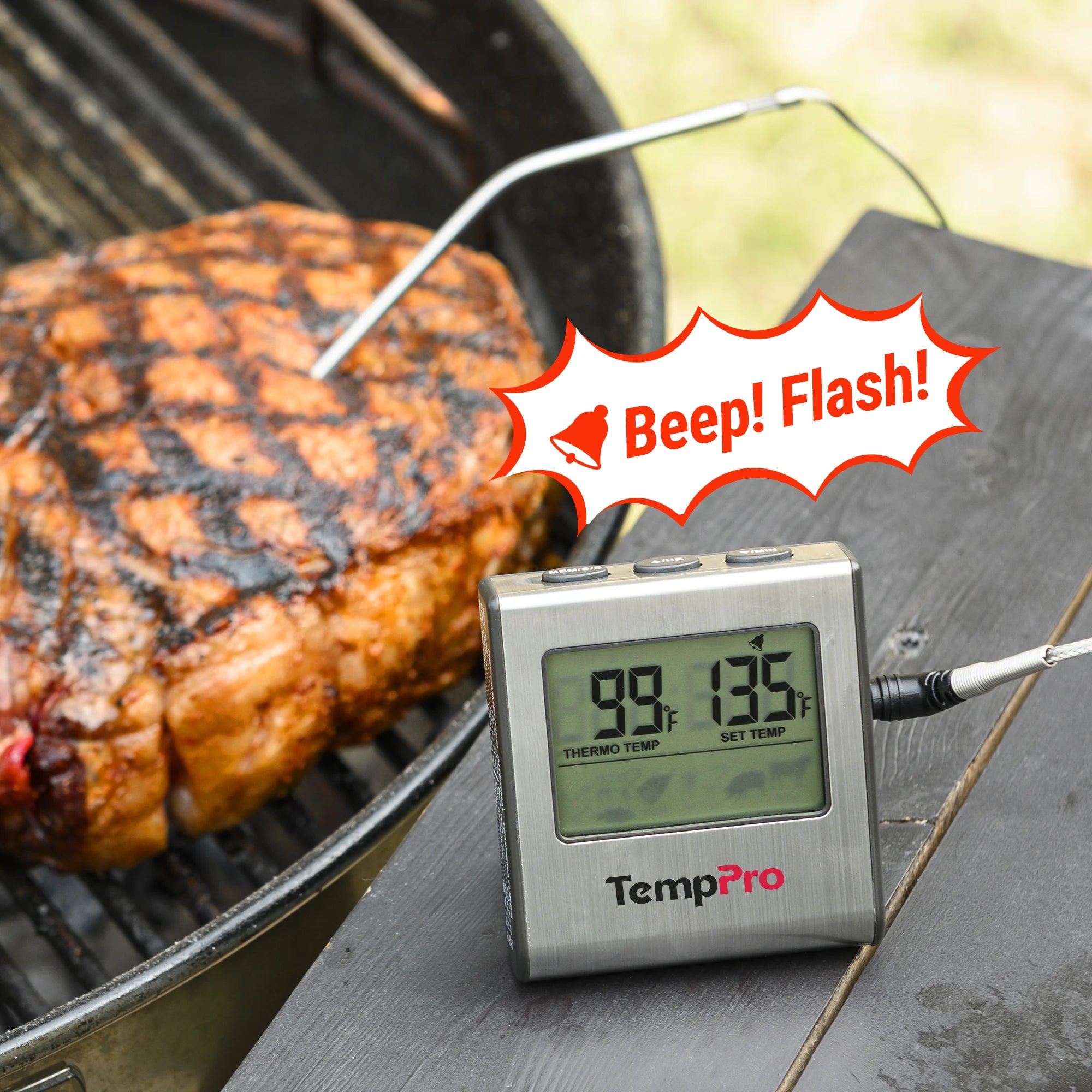 Thermomètre à viande sans rinçage TP16