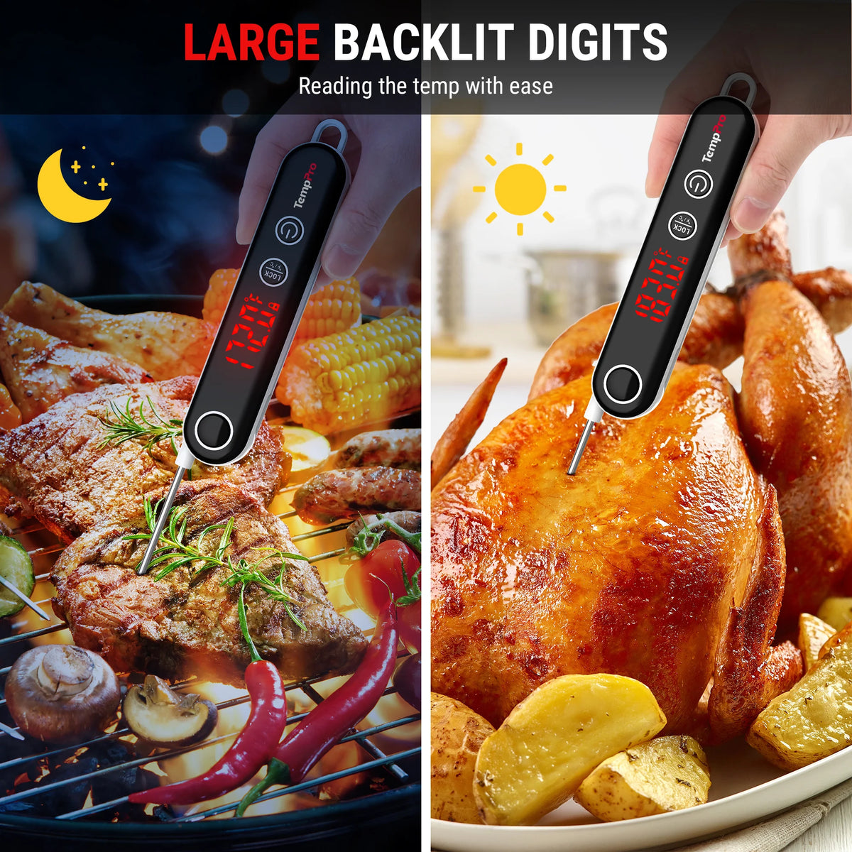 TempPro TempSpike TP961 Wireless Meat Thermometer + TP18S Instant-Read Thermometer — Value Pack