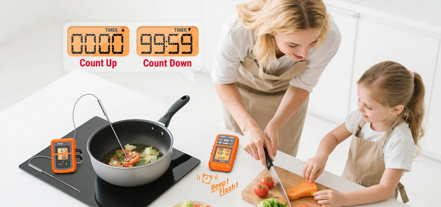 TempPro TP20B Wireless Leave-In Meat Thermometer + TP03H Instant-Read Thermometer — Value Pack