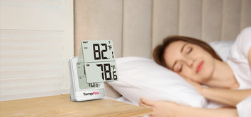 TempPro TempAir PLUS TP200B Wireless Indoor Outdoor Thermometer - Up to 4 Locations, 500ft