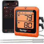 TempPro TP25H2 Wireless Meat Thermometer - Smart Bluetooth, App Alerts