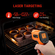 TempPro TempScan CORE TP30 Infrared Thermometer Gun — Non-Contact Surface Temp, 12:1 D:S