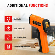 TempPro TempScan CORE TP30 Infrared Thermometer Gun — Non-Contact Surface Temp, 12:1 D:S