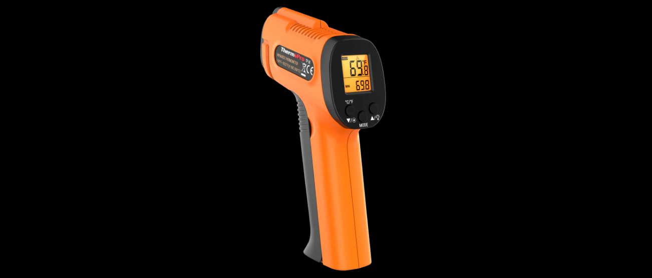 Paquete económico: termómetro infrarrojo de pistola ThermoPro TP30 y termómetro digital de lectura instantánea para carne ThermoPro TP01S
