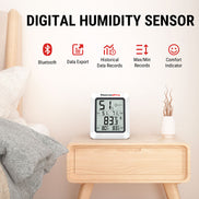 TP350 Lot de 2 thermomètres hygromètres Bluetooth pour la maison