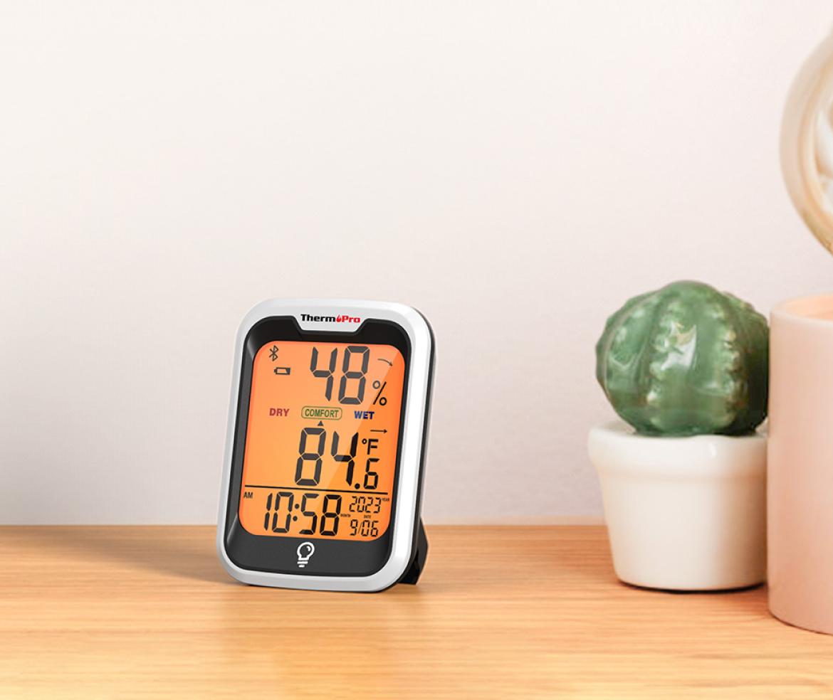 TempPro TP358 Bluetooth Hygrometer + TP49B Mini Hygrometer 3-Pack — Indoor Temperature & Humidity Monitor