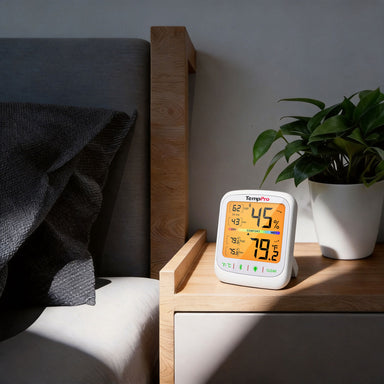 TempPro TempAir ELITE TP359 Hygromètre et thermomètre d'intérieur Bluetooth — Portée de 80 m, application intelligente