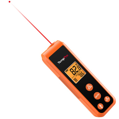 TempPro TempScan CORE TP410 Infrared Thermometer Gun — Non-Contact Surface Temp, 12:1 D:S