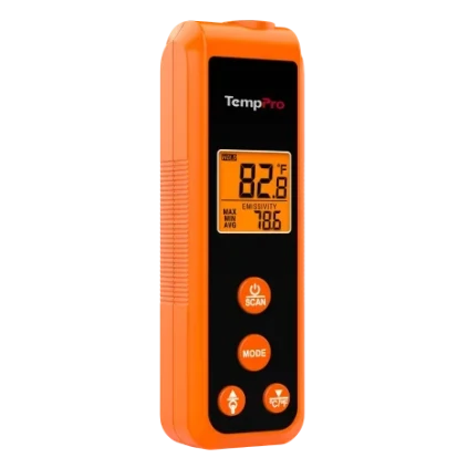 Pistolet thermomètre infrarouge TempPro TempScan CORE TP410 — Température de surface sans contact, D:S 12:1