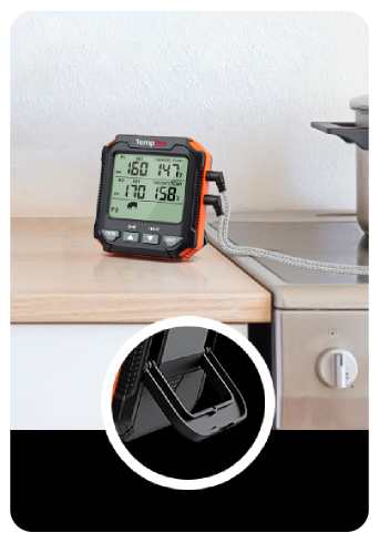 TempPro TP717 Leave-In Meat Thermometer — Oven & Grill Safe, Backlit Display