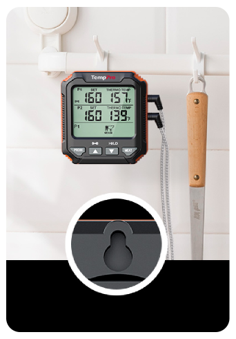 TempPro TP717 Leave-In Meat Thermometer — Oven & Grill Safe, Backlit Display