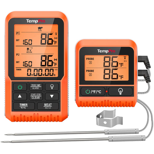 TempPro TP826 Wireless Meat Thermometer — Bluetooth, App Monitoring