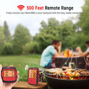 Termómetro inalámbrico TempPro TempSync PLUS TP828BW para carne — RF de 152 m, sondas dobles, 4 modos de alarma · Edición para tiendas