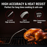 TempPro TP904 Bluetooth Meat Thermometer + TP605 Instant-Read Thermometer — Value Pack