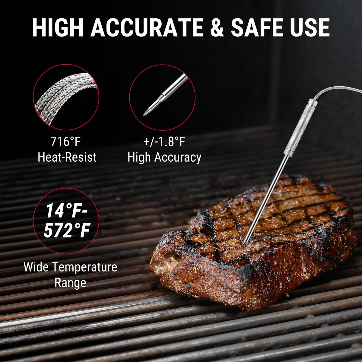 TempPro TP920 Bluetooth Meat Thermometer + TP605 Instant-Read Thermometer — Value Pack