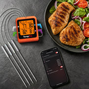Termómetro de carne inalámbrico TempPro TempSync PRO TP930 — Bluetooth inteligente, alertas de aplicación