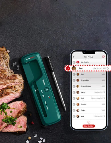 TempPro TempSpike TP961 Smart Wireless Meat Thermometer — Truly Wireless, Bluetooth