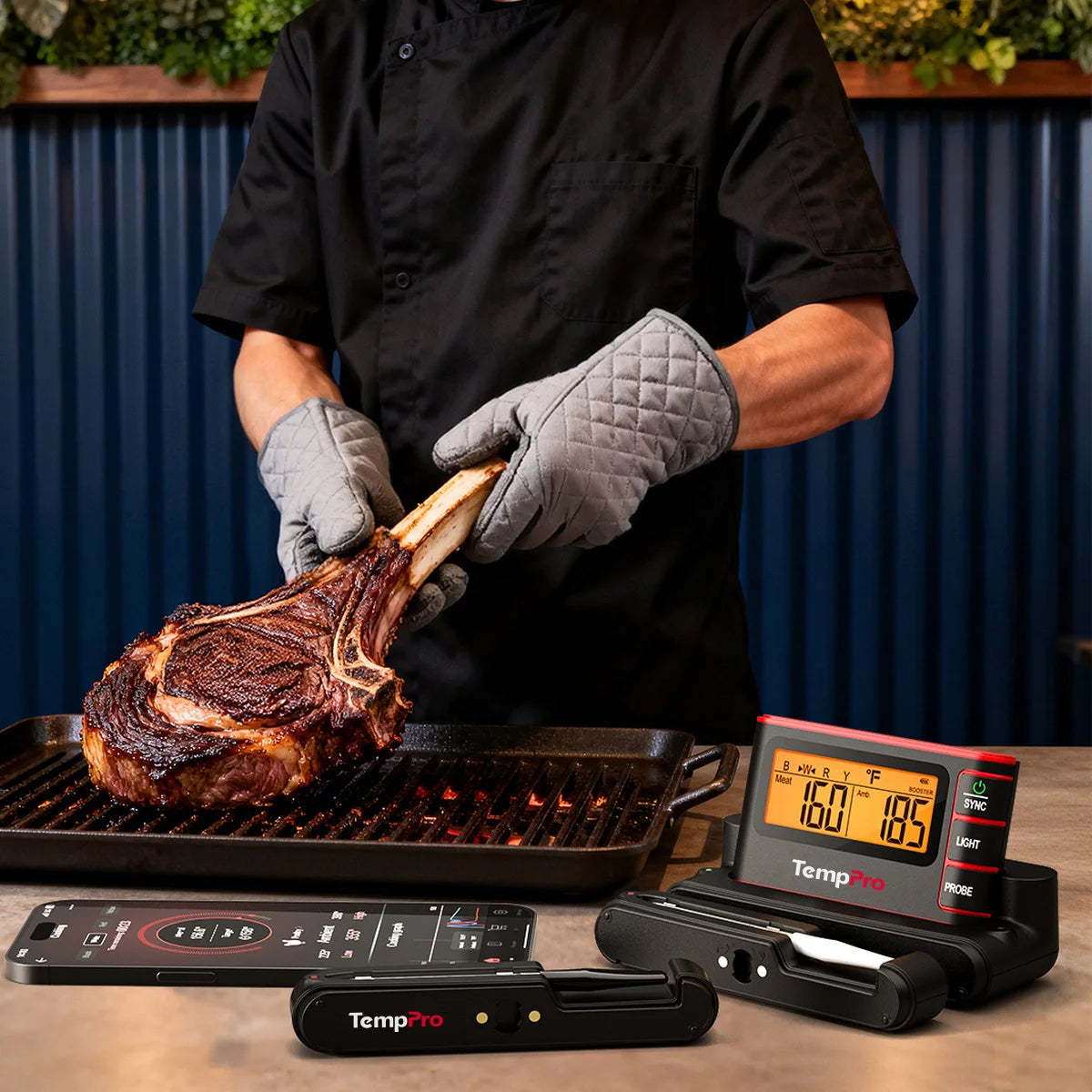 tp980 chef grilling tomahawk
