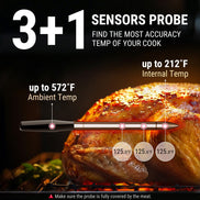 TempPro TempSpike Pro TP980 WiFi Meat Thermometer (2 Probes) + TP420 2-in-1 Infrared & Instant-Read Thermometer