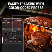TempPro TempSpike Pro TP980 WiFi Meat Thermometer (2 Probes) + TP420 2-in-1 Infrared & Instant-Read Thermometer
