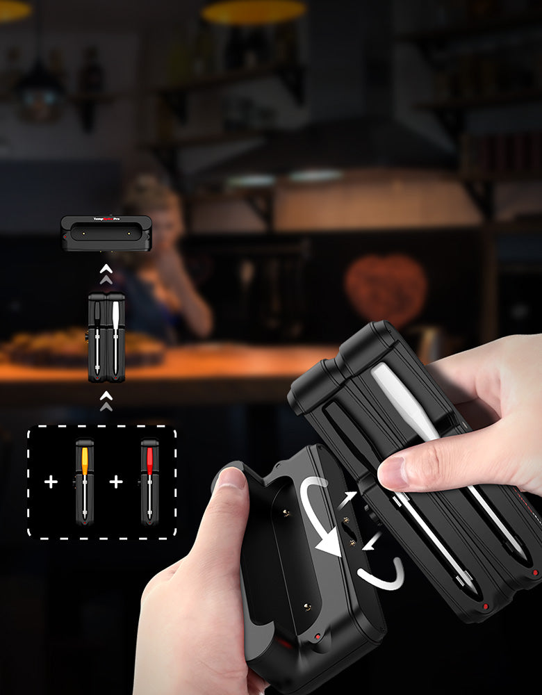 TempPro TempSpike Pro TP980 WiFi Meat Thermometer (2 Probes) + TP420 2-in-1 Infrared & Instant-Read Thermometer