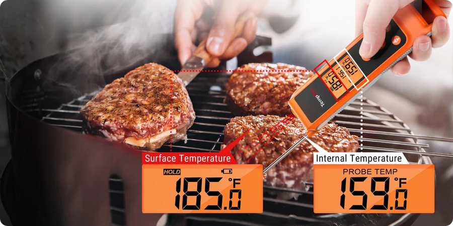 TempPro TempSpike Pro TP980 WiFi Meat Thermometer (2 Probes) + TP420 2-in-1 Infrared & Instant-Read Thermometer