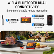 Thermomètre à viande Wi-Fi TP980 TempSpike Pro 4 sondes