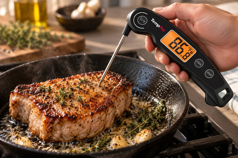Kit de inicio para cocina: TempSpike TP960, TP605, temporizador TM04 y TP01AW + cepillo para parrilla AGT300 y paños GRATIS (valor de $175)