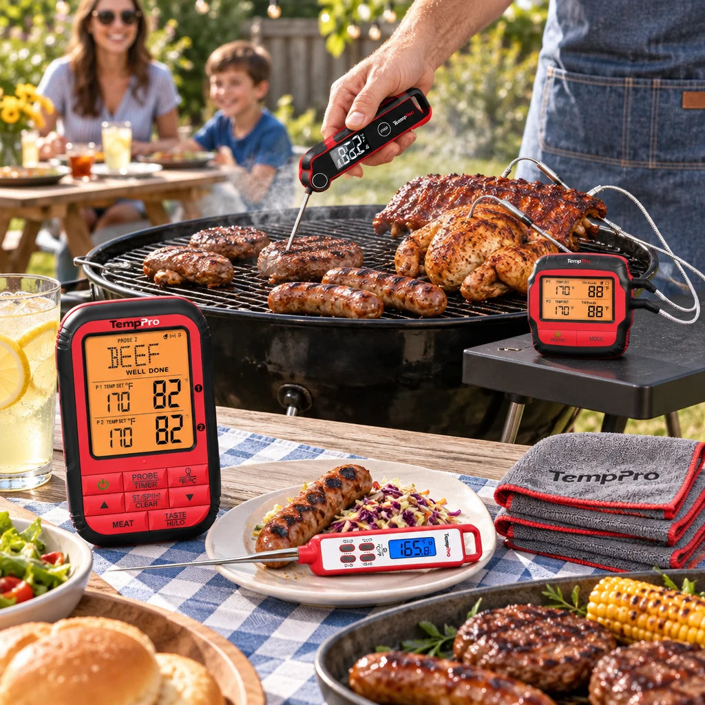 500FT Backyard Duo: TP828BW Wireless, TP620 & TP01AW (or TP01A) Instant-Reads + FREE Towel Set ($125 Value)